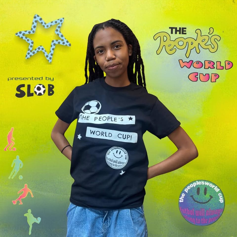People's World Cup Tee in Black